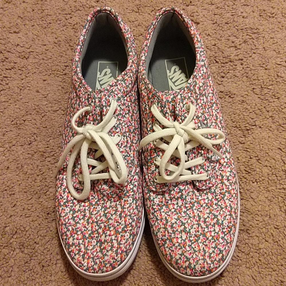 Floral Vans shoes